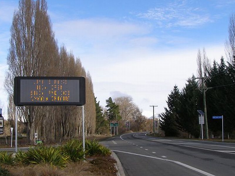冬のニュージーランドの道路４