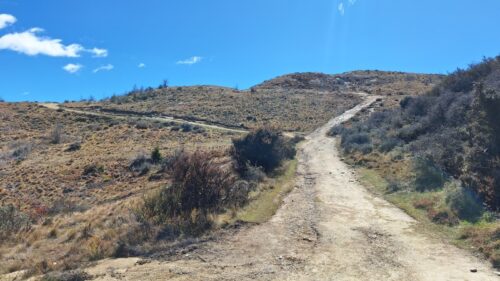 クイーンズタウンヒル頂上へ残り15分の急な坂道
