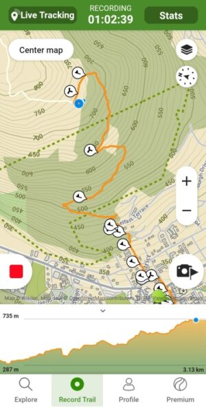 Wikiloc でのDream Of Basket までのトレイルマップ