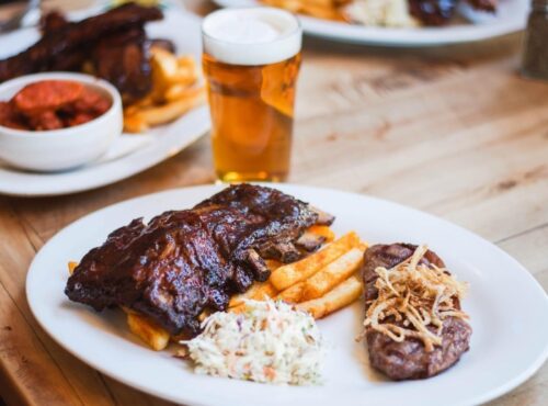 Brazz ステーキハウス　ステーキ&リブ・コンボ