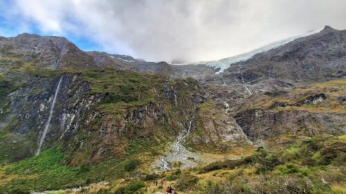 ロブロイ氷河トラックのUpper Lookout から見上げることのできる景観