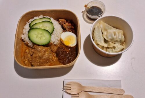 Silver Spoonのナシレマとチキン・ルンダン、水餃子