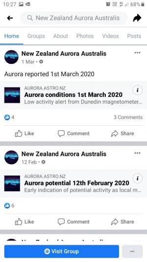 NZAuroraAustralisフェイスブックページ