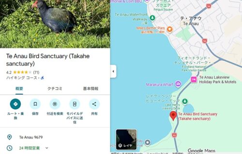 Te Anau Bird Sanctuary のグーグルマップでの場所と口コミをチェック