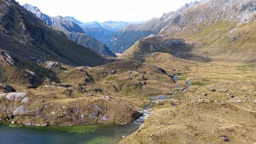 ルートバーン渓谷を見晴らす