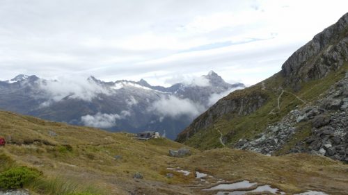 ハリスサドルへのトラック