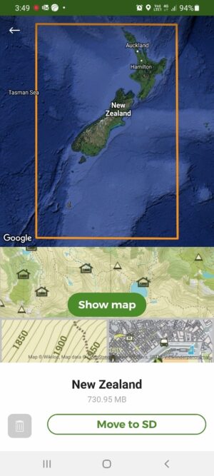 NZオフライン地形図ダウンロード