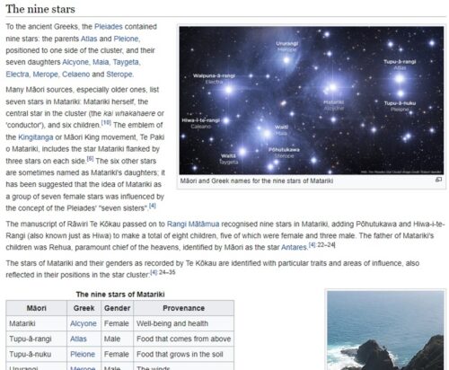 マタリキのウィキペディア