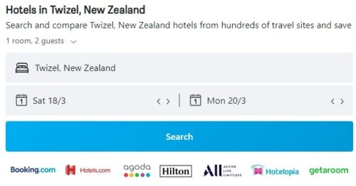 NZトゥワイゼルのホテル料金比較