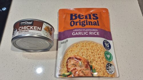 スーパーで買ったもので作った夕食