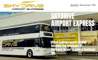 オークランド空港直行バスSkydrive