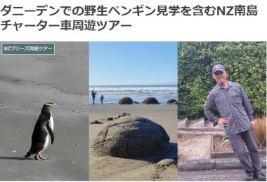 クライストチャーチ発テカポ/マウントクック/ダニーデン/クイーンズタウンへの4日間周遊ツアーの詳細