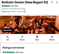 ロリキンジェラートトリップアドバイザー口コミ