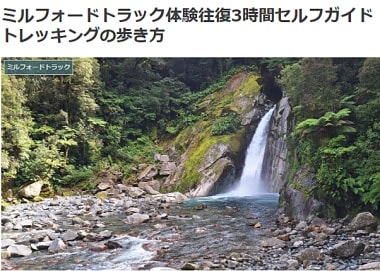 ミルフォードトラック体験往復3時間セルフガイドトレッキングの歩き方ブログ