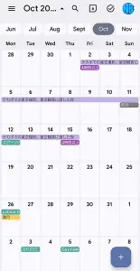 テカポ、2026年10月の暗闇4時間以上の日カレンダー