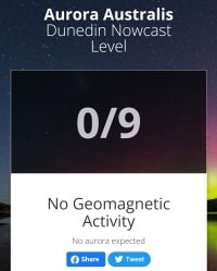 オーロラ出現予報サイトオタゴ大学