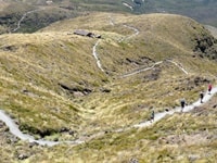 トンガリロ・アルパイン・クロッシングケテタヒハットへの下り道