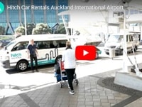 オークランド空港レンタルカーの無料シャトル利用手順紹介ビデオ