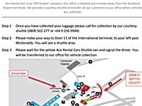 オークランド空港エースレンタルカーの無料シャトル利用手順ガイド