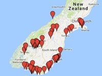 NZのオーロラ撮影<br>スポットが分かる<br>グーグルマップ