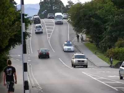 クイーンズタウンのStanley Street の坂道