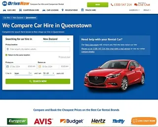 NZのレンタカーを車種別料金比較するならDrivenow.com.auがお勧め