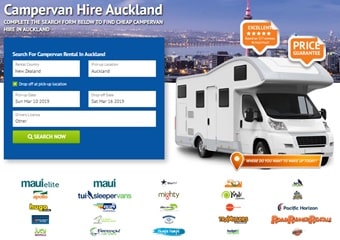 オークランド空港からキャンピングカーレンタル検索