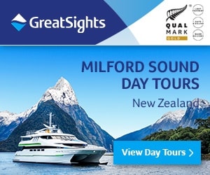 グレイトサイツ観光バスツアークイーンズタウン発着ミルフォードサウンド日帰りツアー