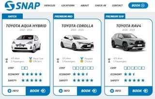 ニュージーランドの格安レンタカーならスナップレンタル/Snap Rentalsがお勧め