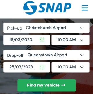 NZの格安レンタカーならスナップレンタル/Snap Rentalsがお勧め